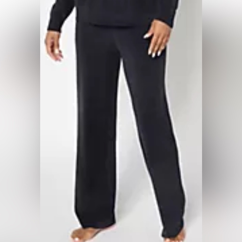 CozyChic Ultra Lite Wide Leg Pants Carbon Size XL - Picture 3 of 9